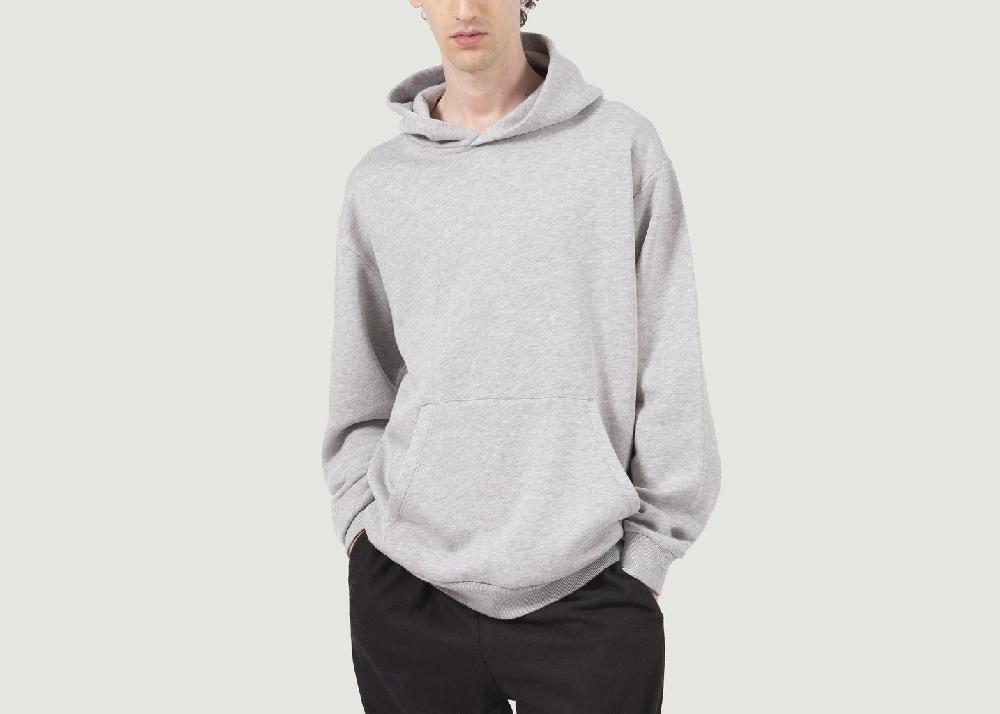 l'exception Hoodie Cravan Gris Léger Talc Paris
