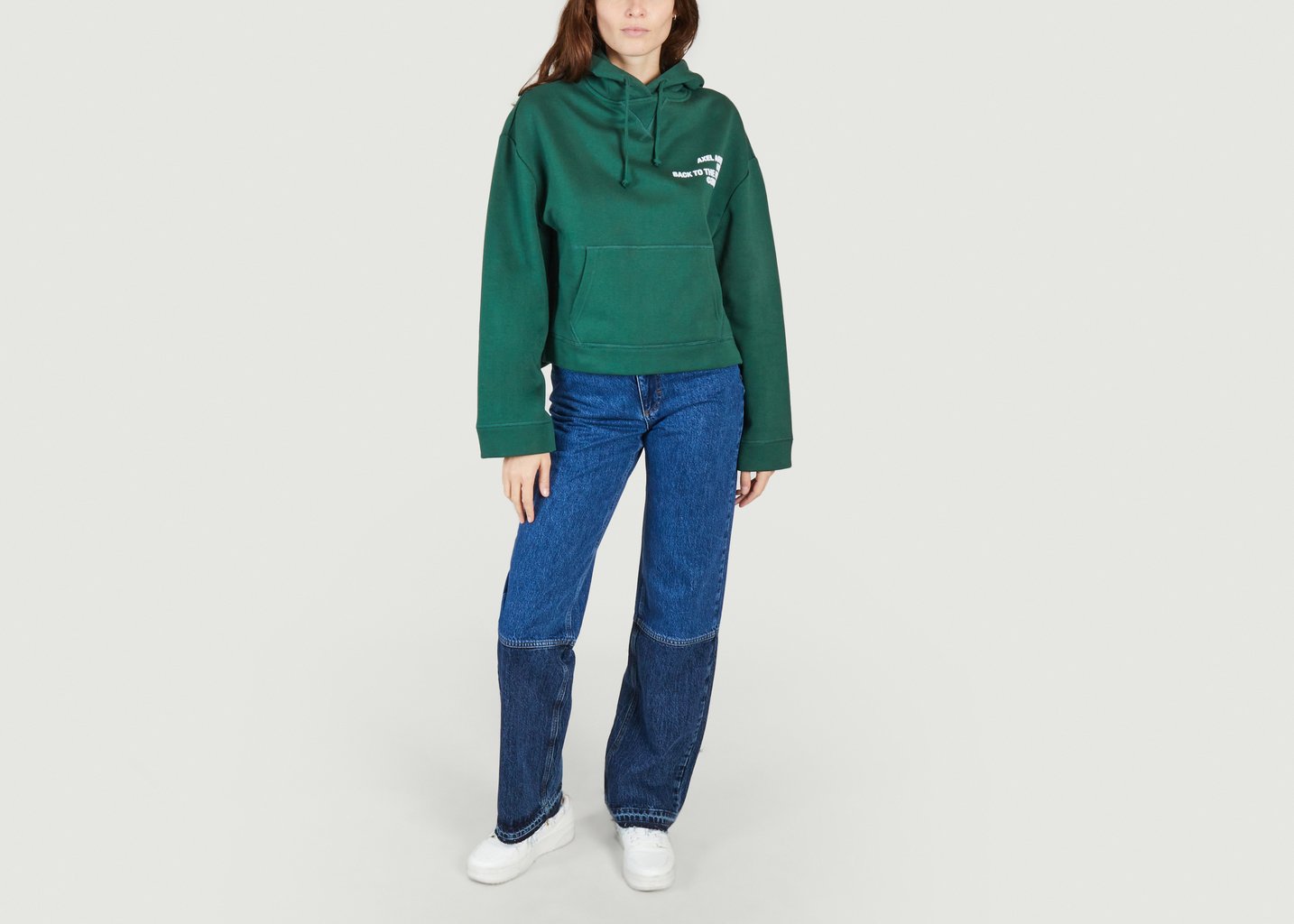 L'exception Hoodie Cure Cropped Vert Axel Arigato
