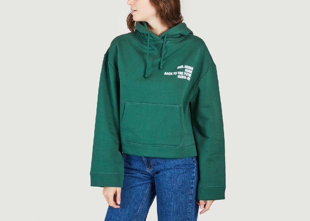 l'exception Hoodie Cure Cropped Vert Axel Arigato