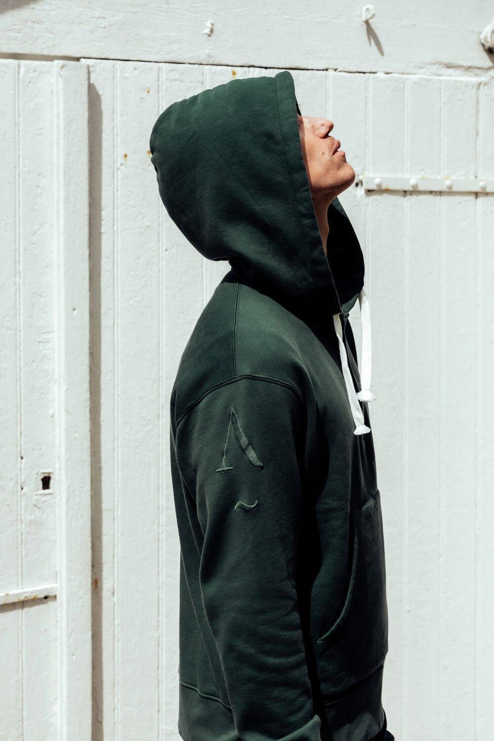 L'exception Hoodie En Coton Biologique Vert Apnee