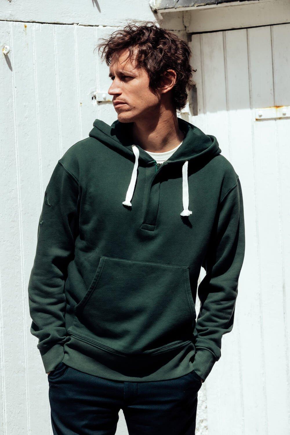 L'exception Hoodie En Coton Biologique Vert Apnee