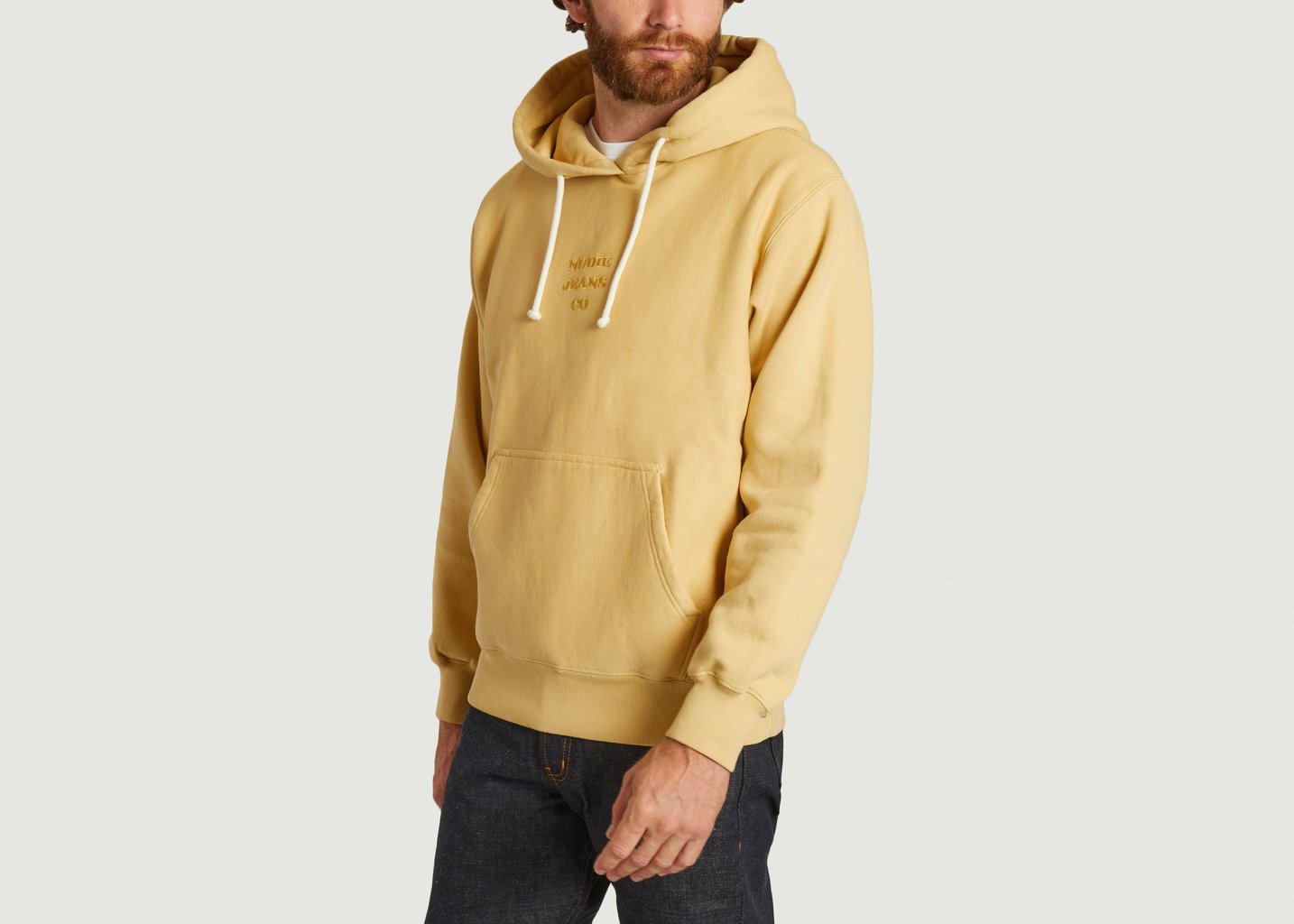 L'exception Hoodie Fredrik Jaune Nudie Jeans