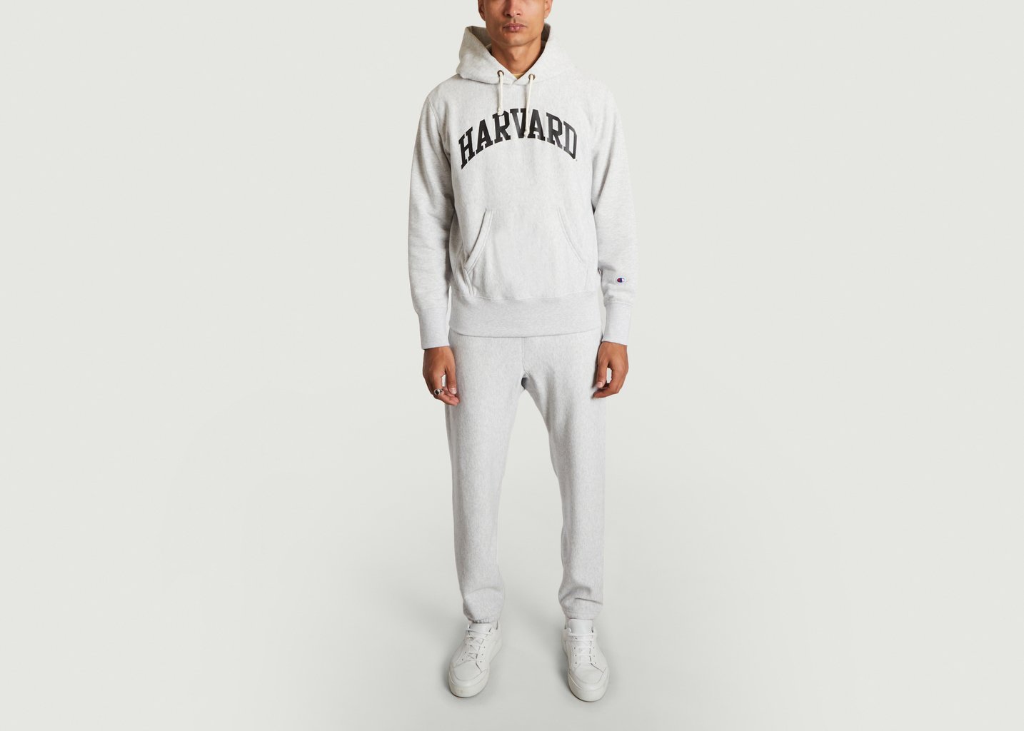 L'exception Hoodie Harvard Gris Champion