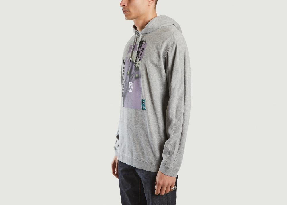 L'exception Hoodie Imprimé Graphique Gris Kenzo