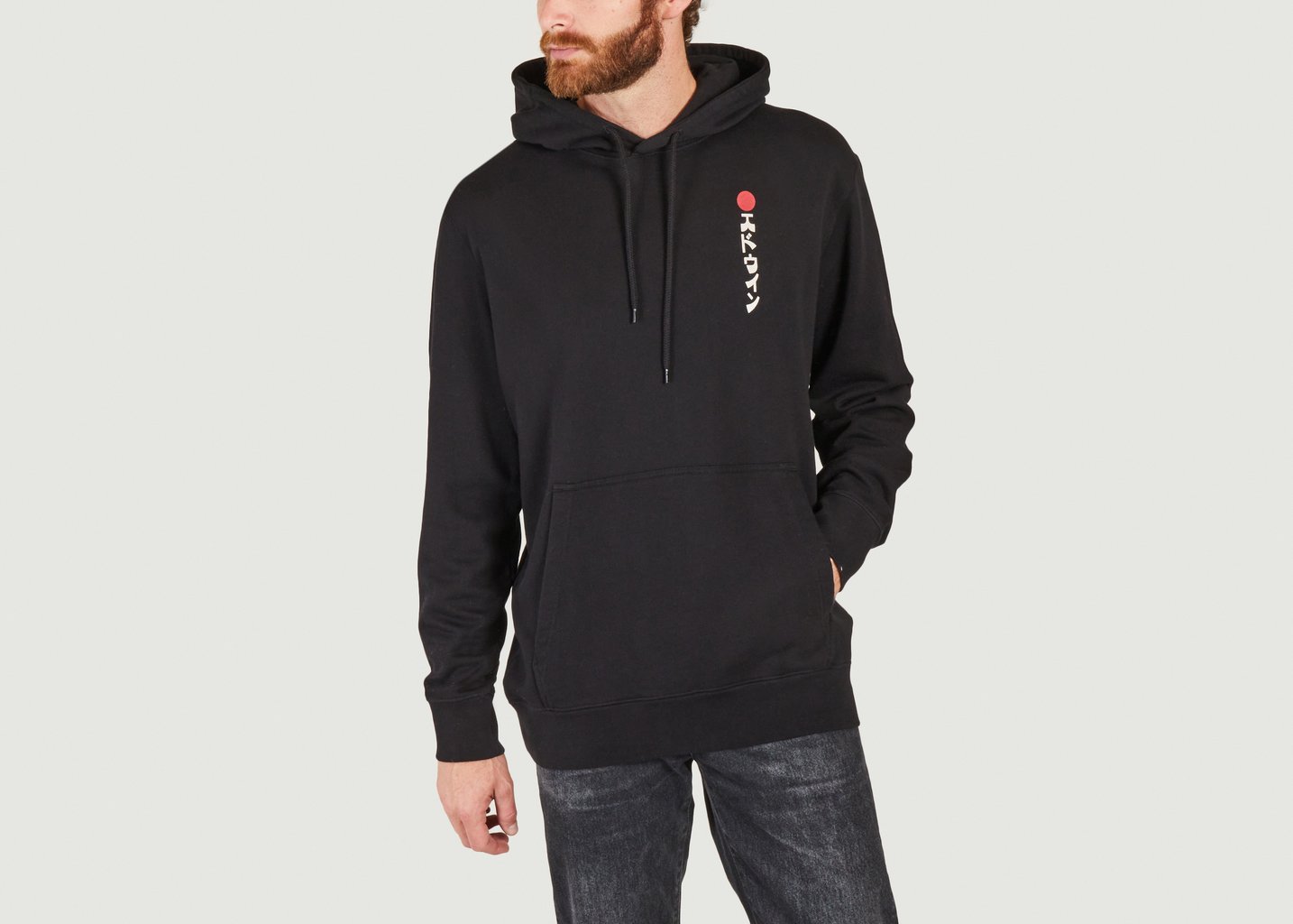 l'exception Hoodie Kamifuji Noir Edwin
