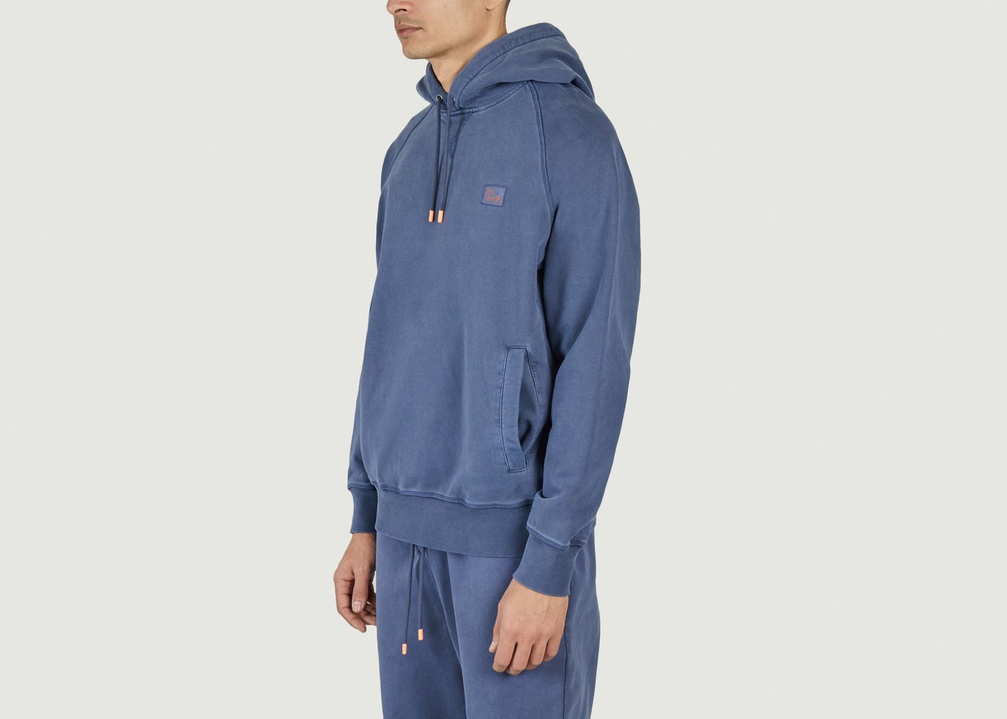 L'exception Hoodie Logo Indigo M.C. Overalls