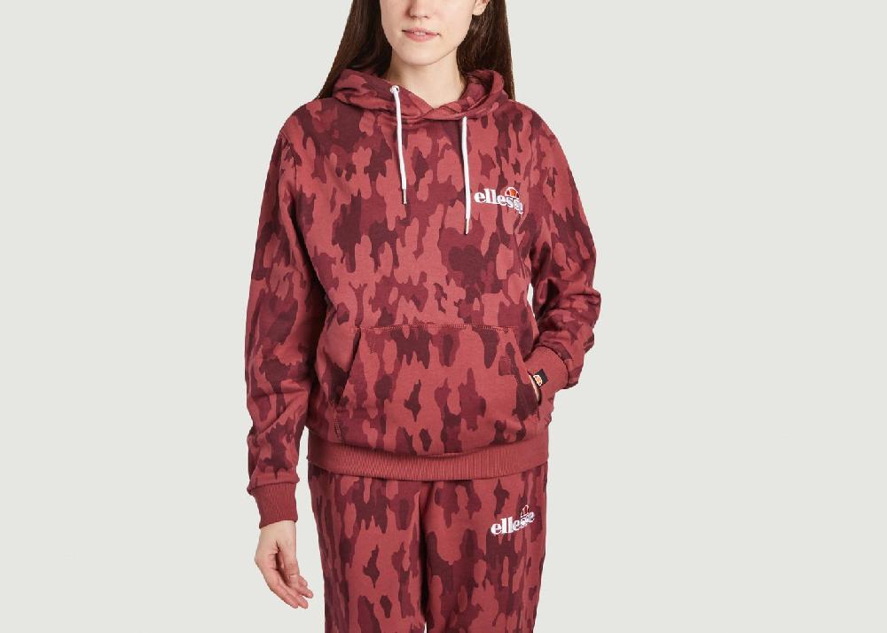 l'exception Hoodie Noreo Camo Bordeaux Ellesse