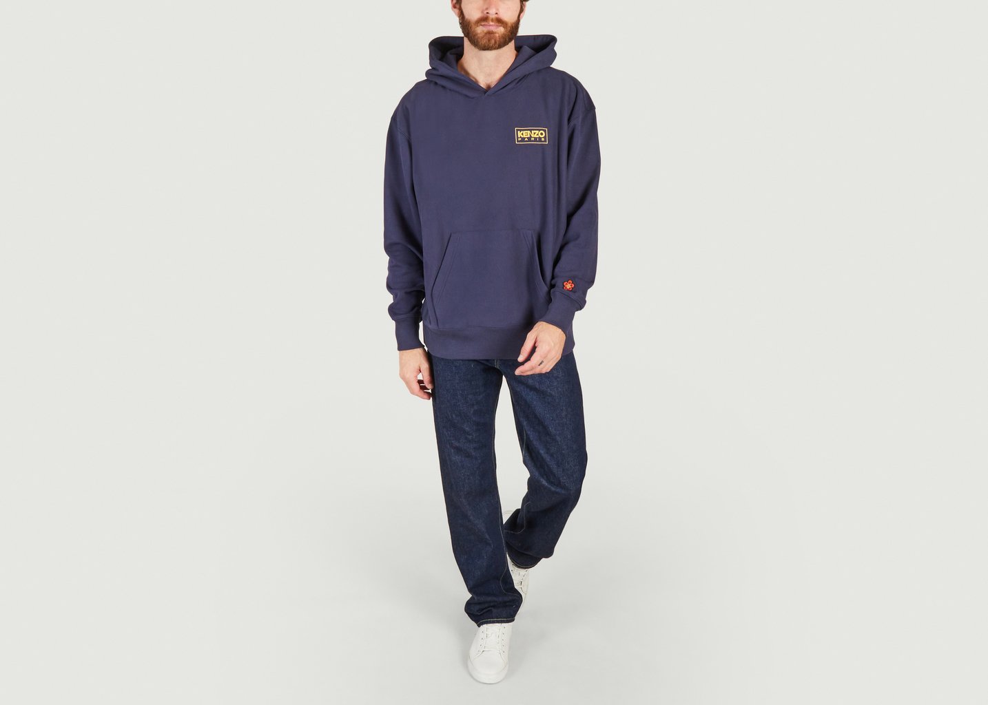 L'exception Hoodie Oversize Bleu Marine Kenzo