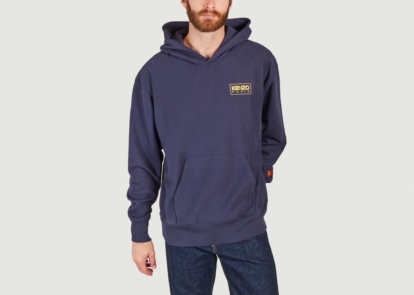 l'exception Hoodie oversize Bleu Marine Kenzo