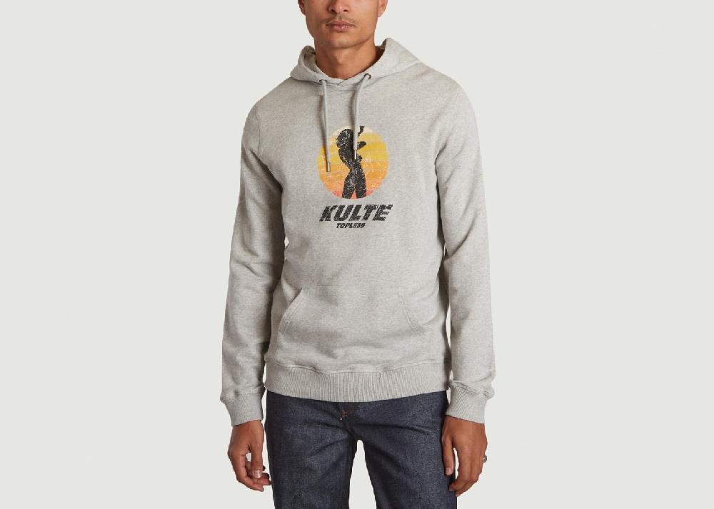 l'exception Hoodie Topless Gris Kulte