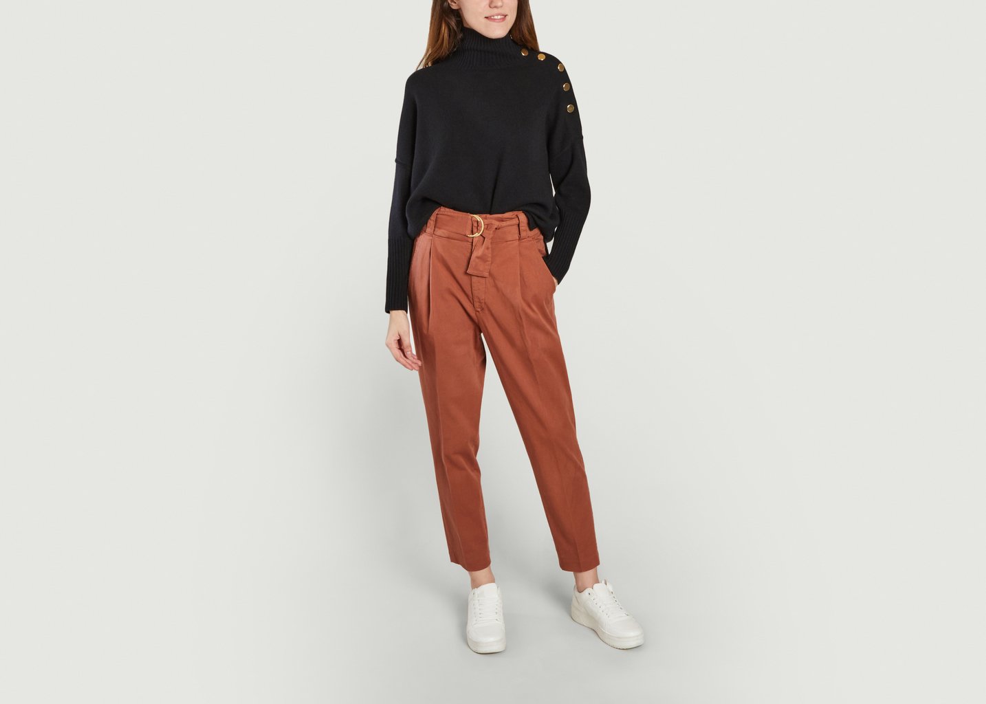 L'exception Jean Ava Taille Haute Brique Reiko