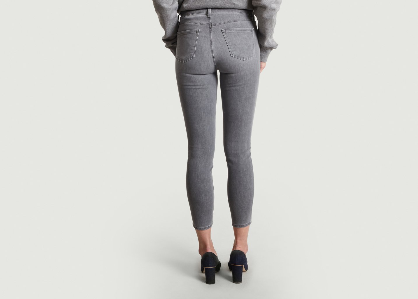 L'exception Jean Capri Mid Rise Gris J Brand