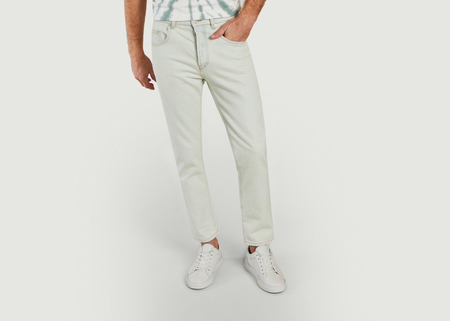 l'exception Jean court fuselé Bleu Kenzo