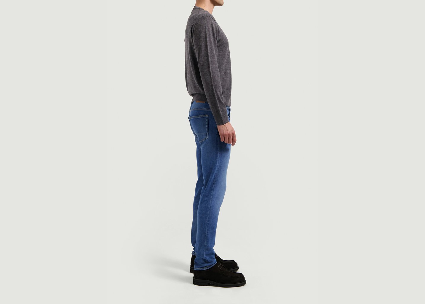 L'exception Jean Dunn Low Tapered Bleu Mud Jeans