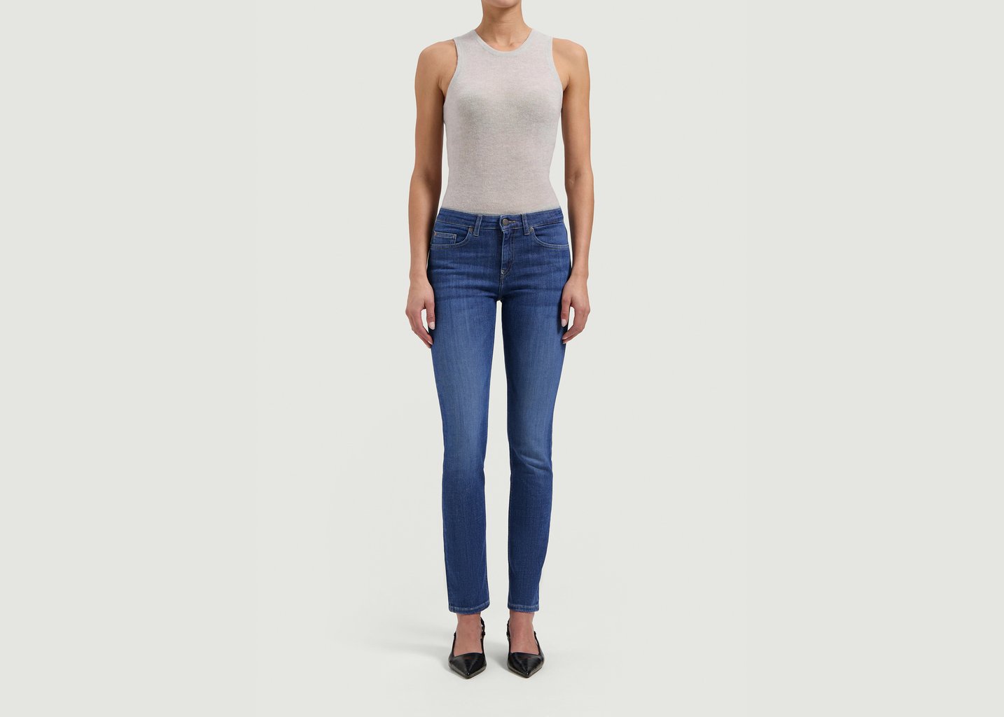 l'exception Jean Faye Low Slim Denim Mud Jeans