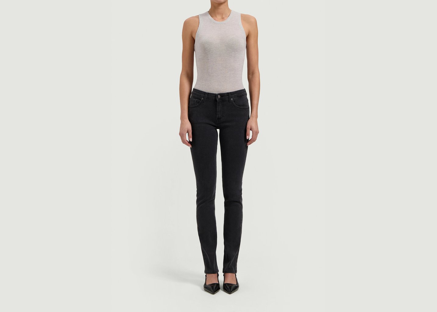 l'exception Jean Faye Low Slim Noir Mud Jeans