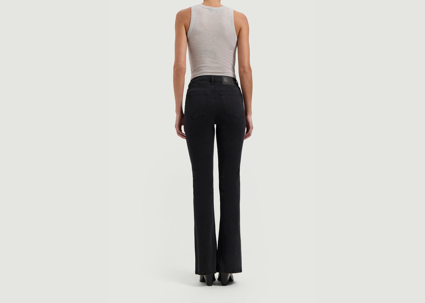 L'exception Jean Isy High Flared Noir Mud Jeans