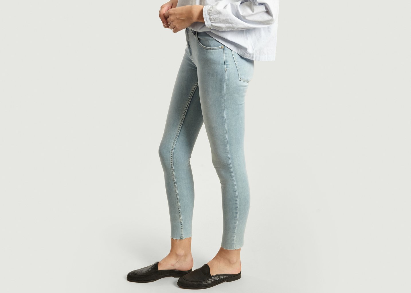 L'exception Jean Skinny 7/8e Lily Bleu Clair Reiko