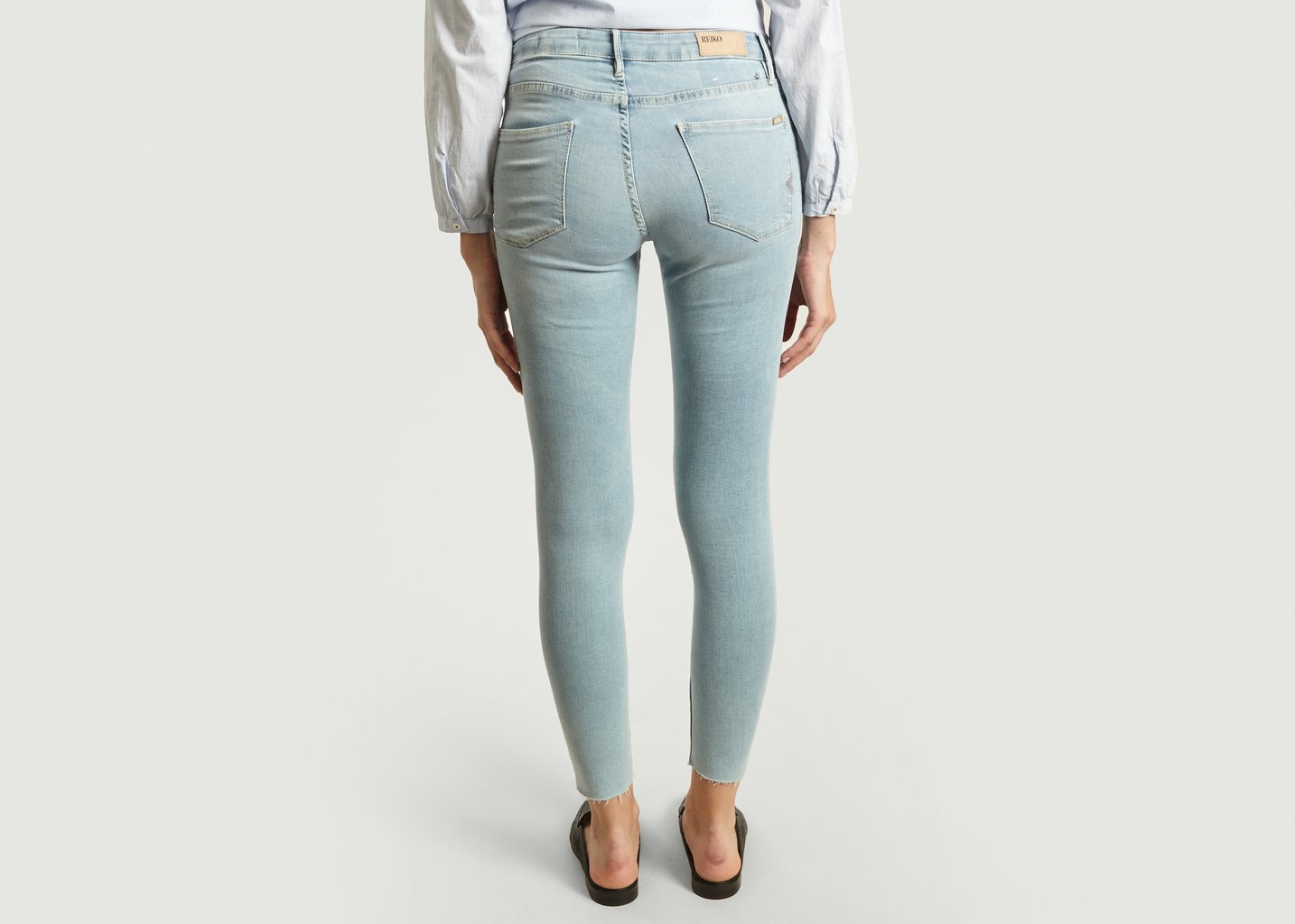 L'exception Jean Skinny 7/8e Lily Bleu Clair Reiko