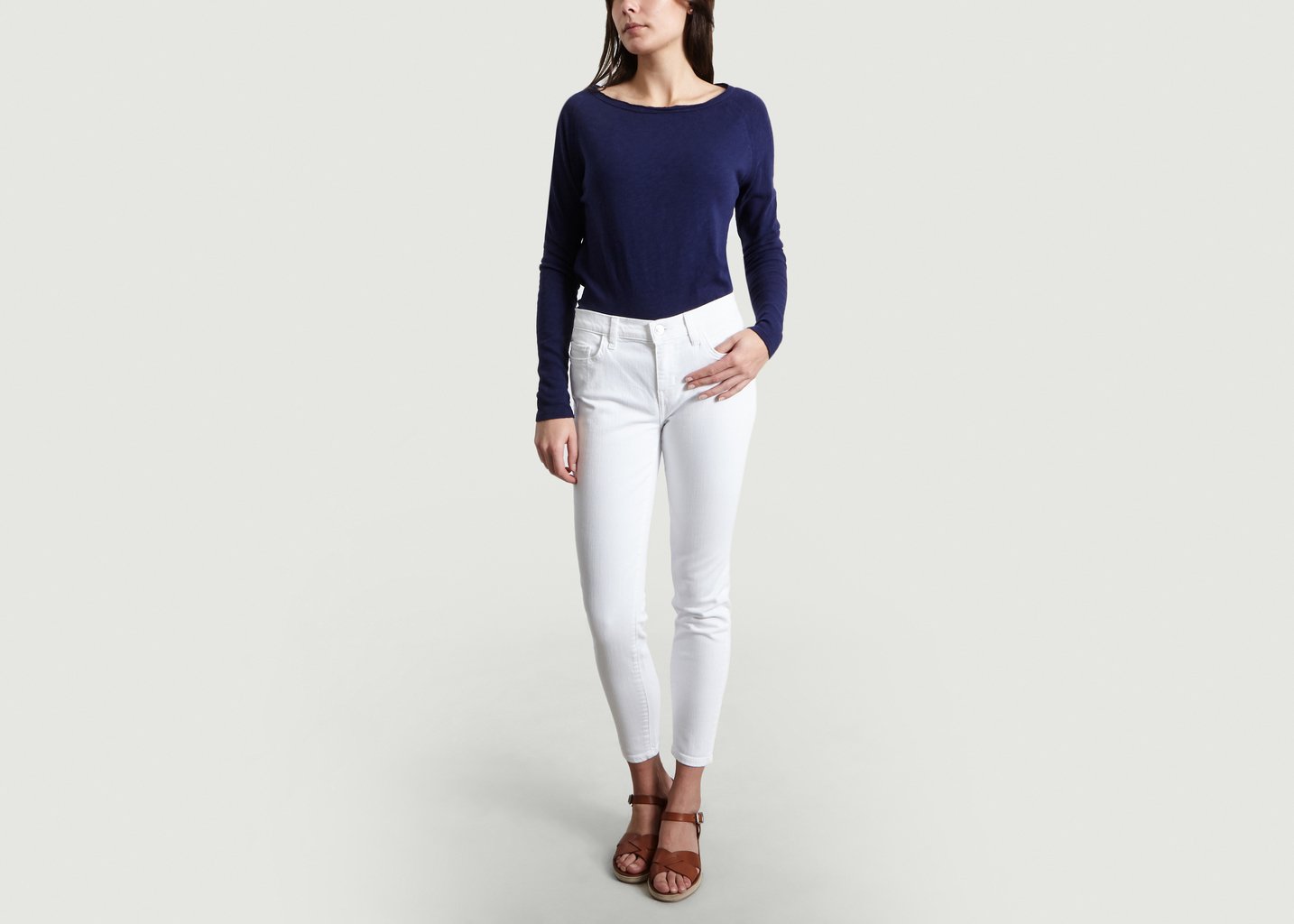 L'exception Jean Stiletto Blanc Current/Elliott