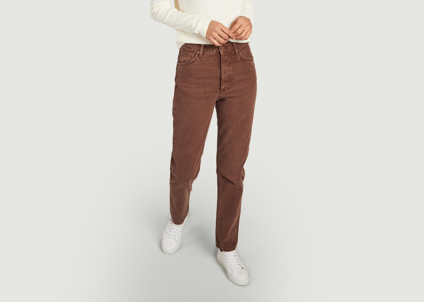 l'exception Jeans Breezy Britt Marron Nudie Jeans