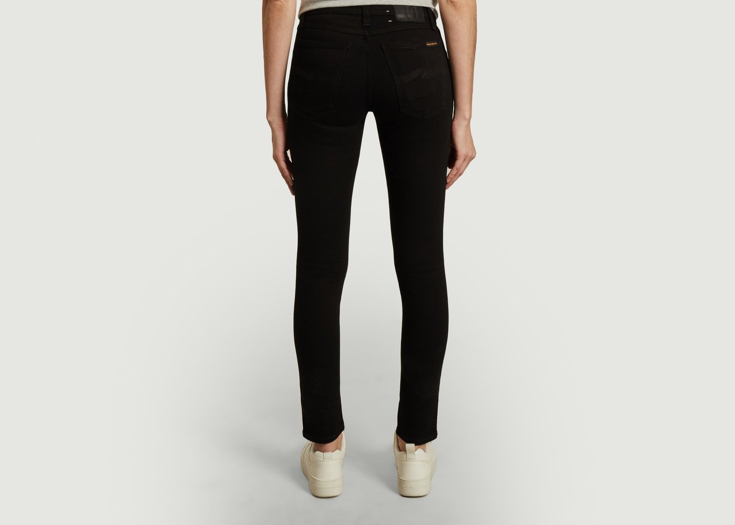 L'exception Jeans Skinny Lin Noir Nudie Jeans