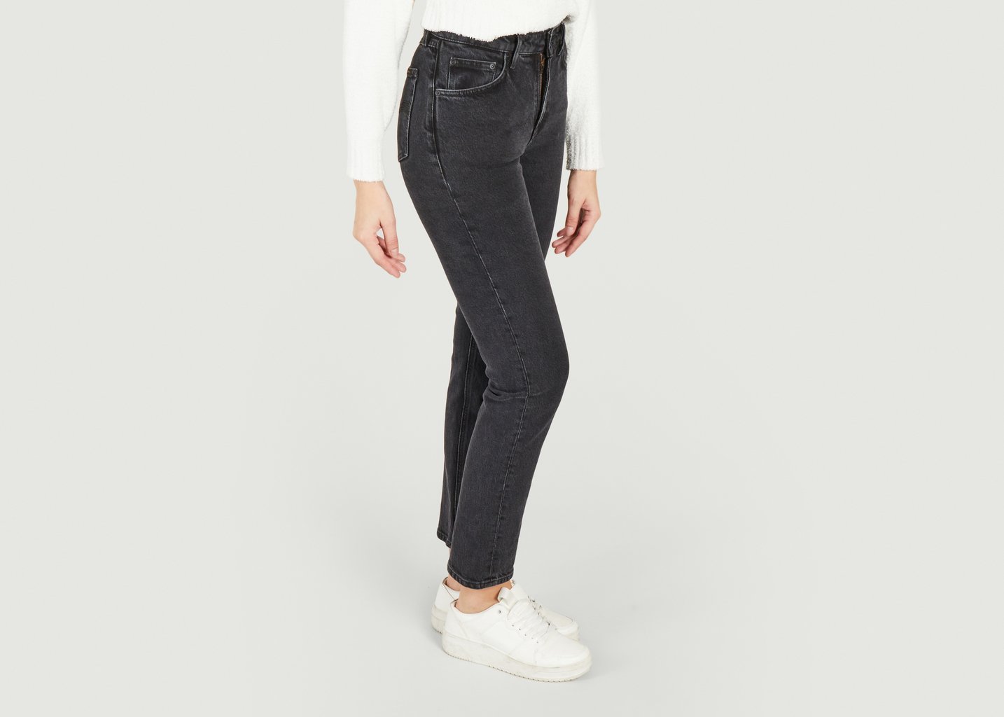 L'exception Jeans Straight Sally Noir Nudie Jeans
