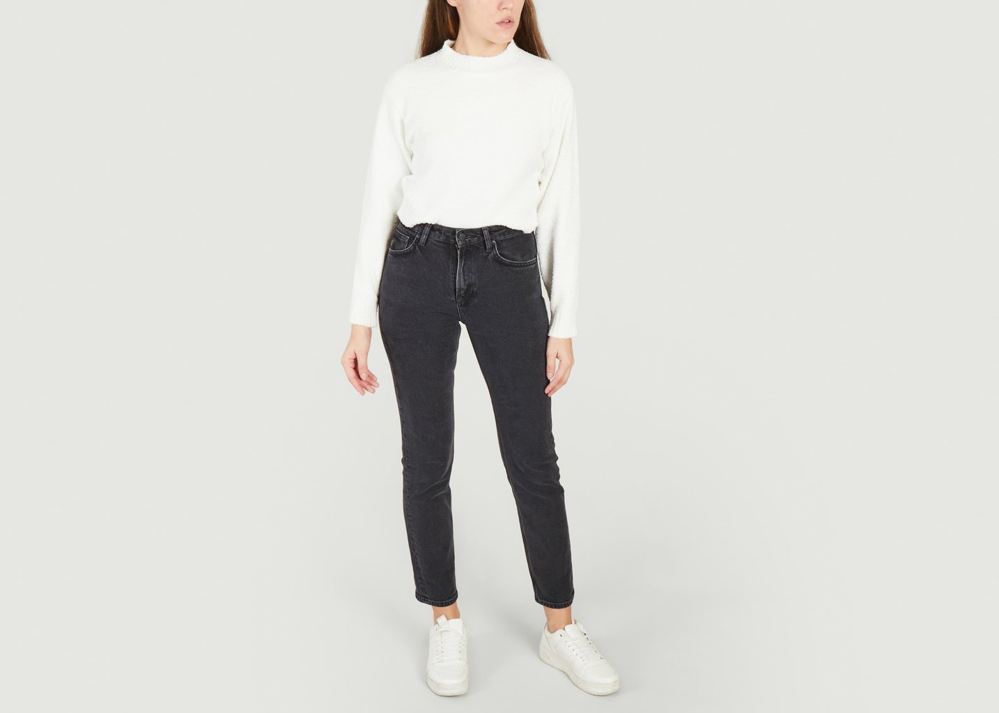 L'exception Jeans Straight Sally Noir Nudie Jeans