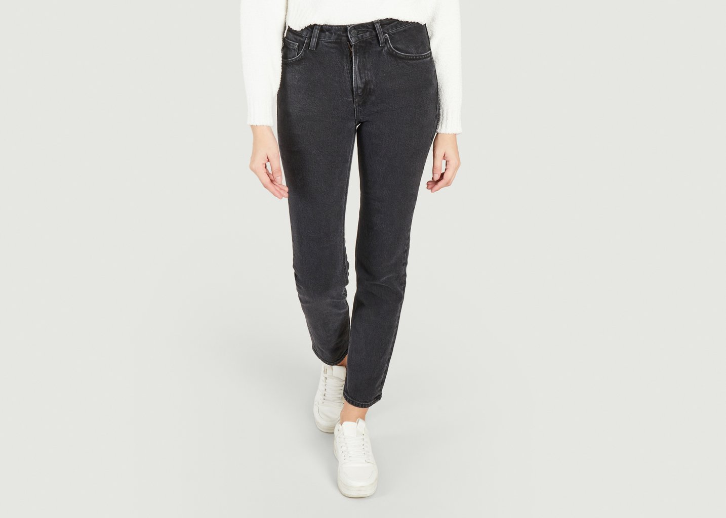 l'exception Jeans Straight Sally Noir Nudie Jeans