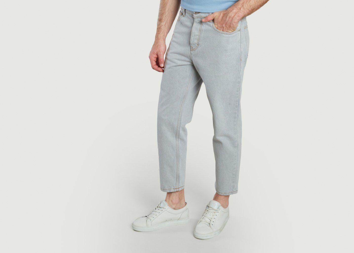 L'exception Jeans Tapered Fit Gris AMI Paris