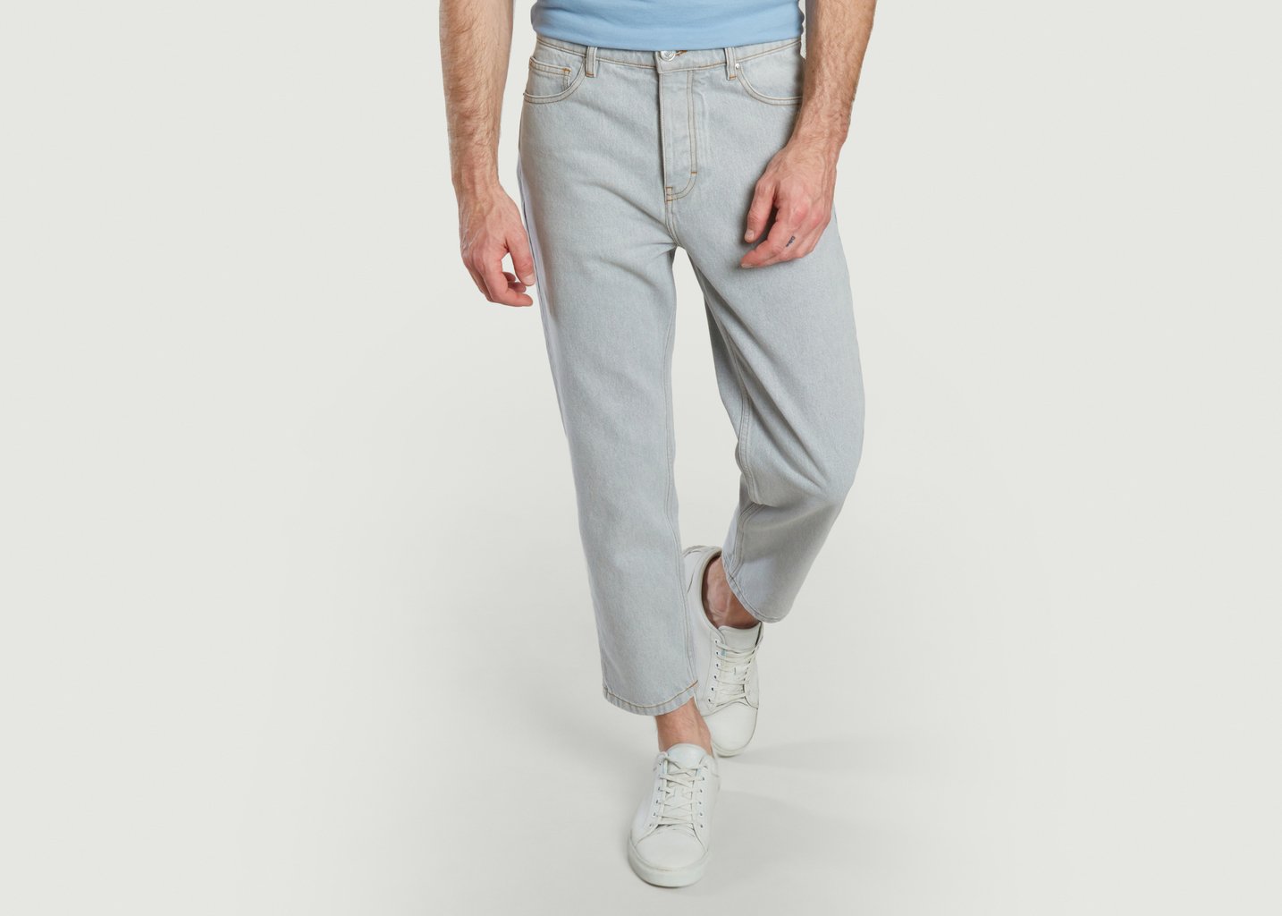 l'exception Jeans Tapered Fit Gris AMI Paris