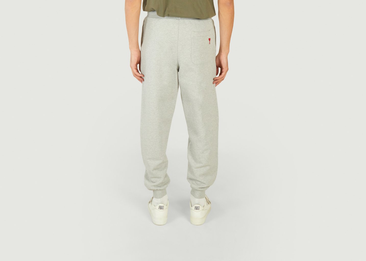 L'exception Jogging Ami De Coeur Gris AMI Paris