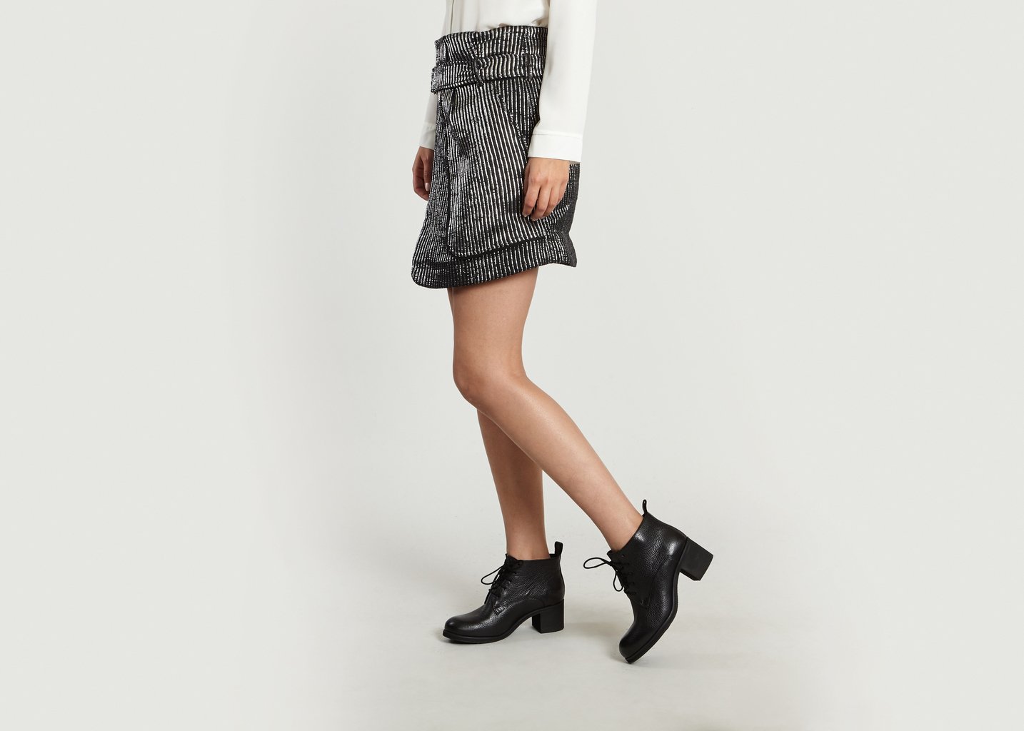 L'exception Jupe Bell Noir Laurence Bras