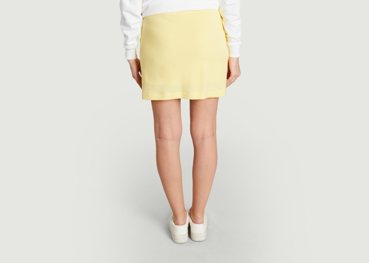 L'exception Jupe Côtelée En Jacquard Jaune Colmar