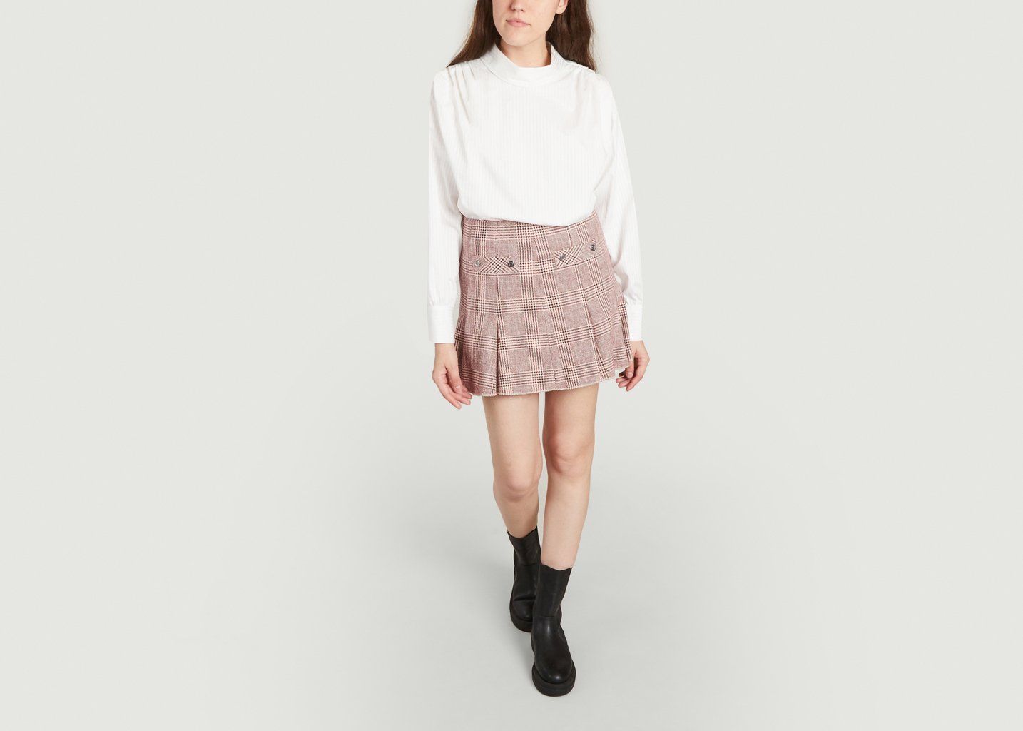 L'exception Jupe Jinone Bordeaux Maje