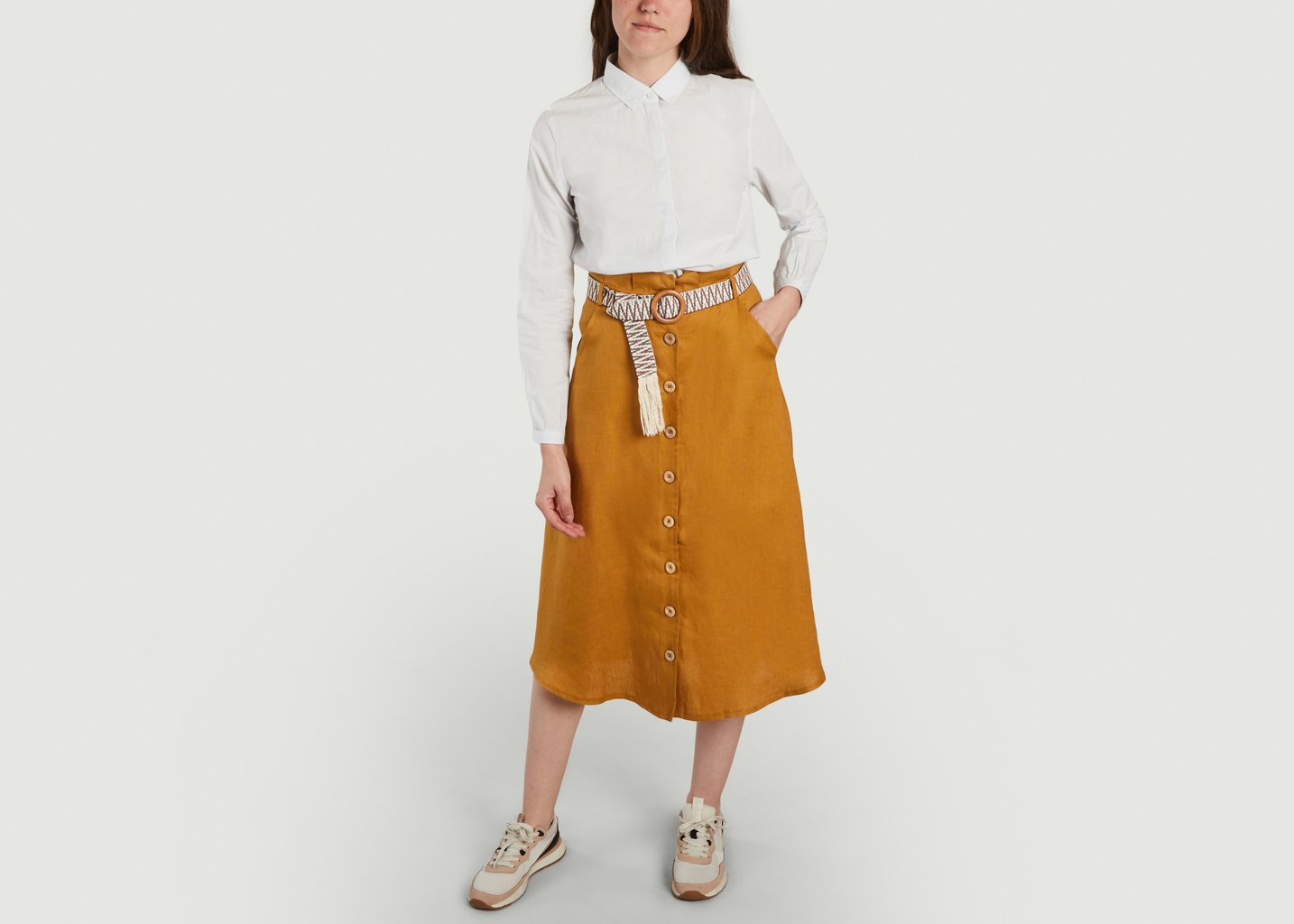 L'exception Jupe Josselin Ocre La Petite Française