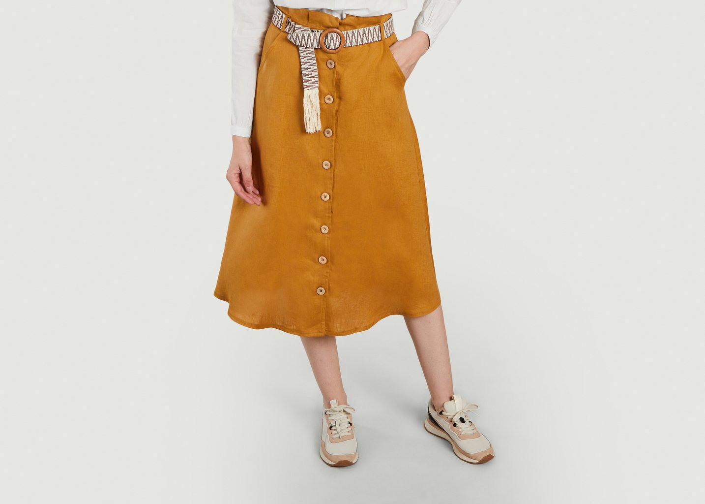 l'exception Jupe Josselin Ocre La Petite Française