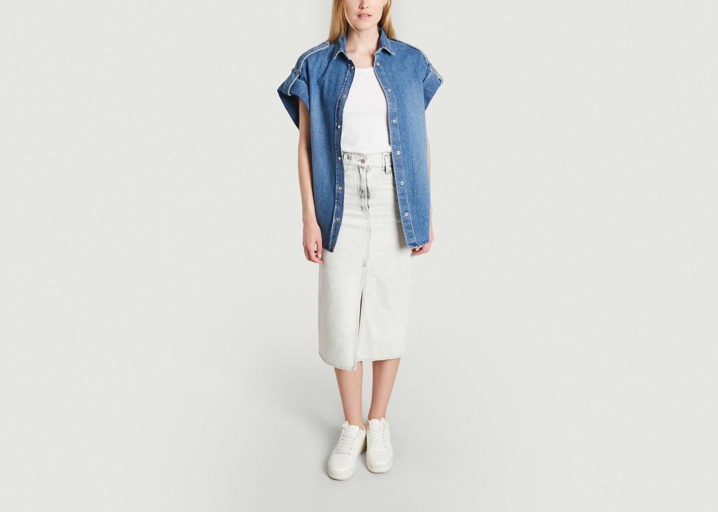 L'exception Jupe Milita Gris IRO Paris
