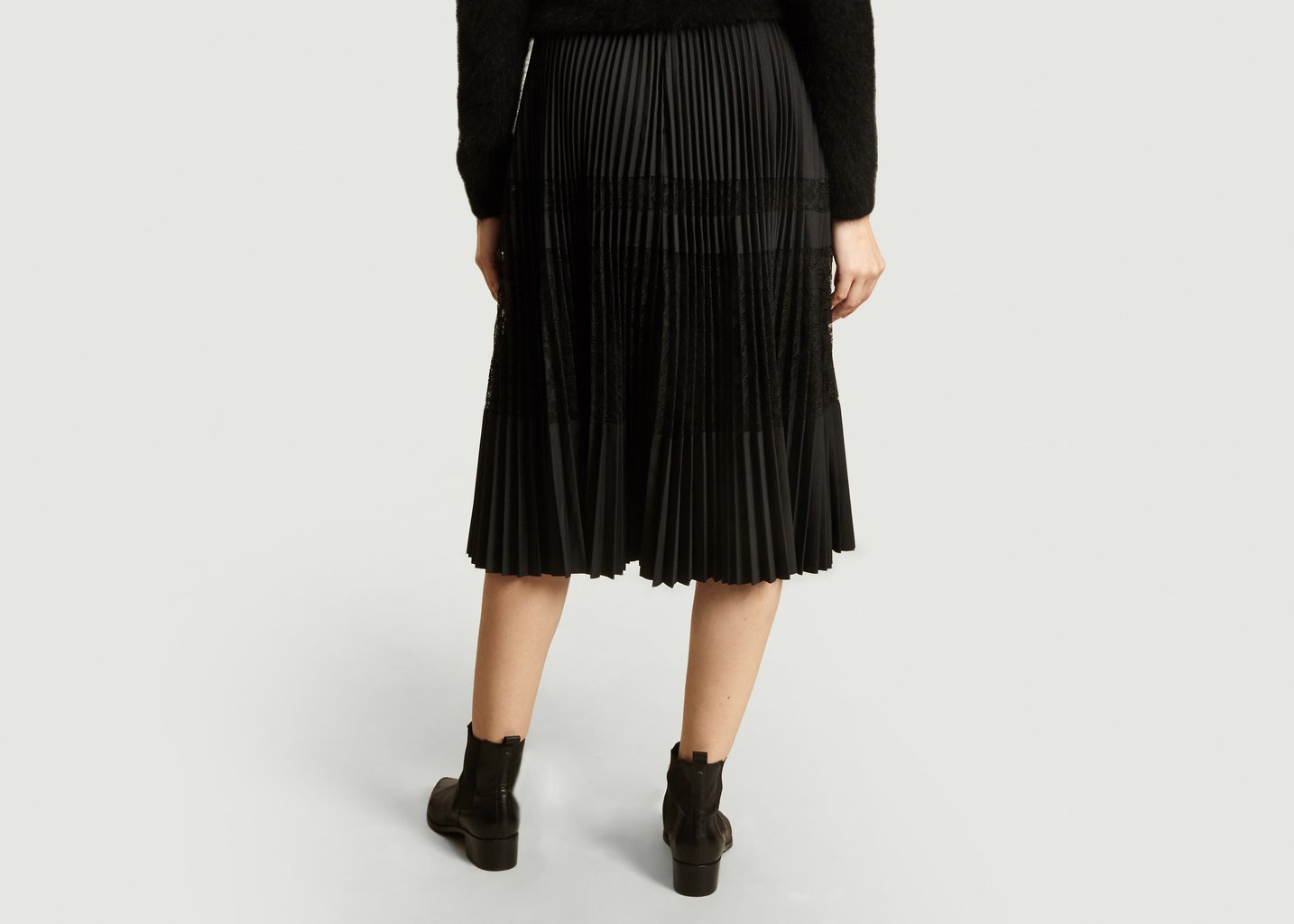 L'exception Jupe Plissée Dax Noir By Malene Birger