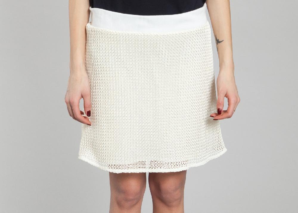 l'exception Jupe Raffia Blanc Monographie