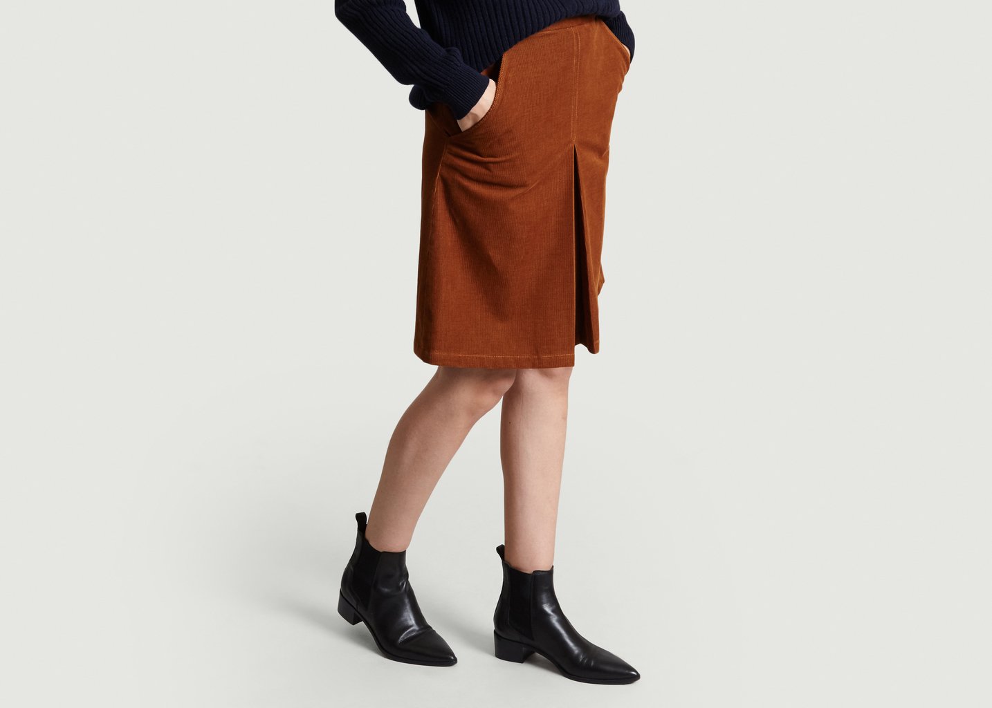 L'exception Jupe Velours Coco Camel APC Paris