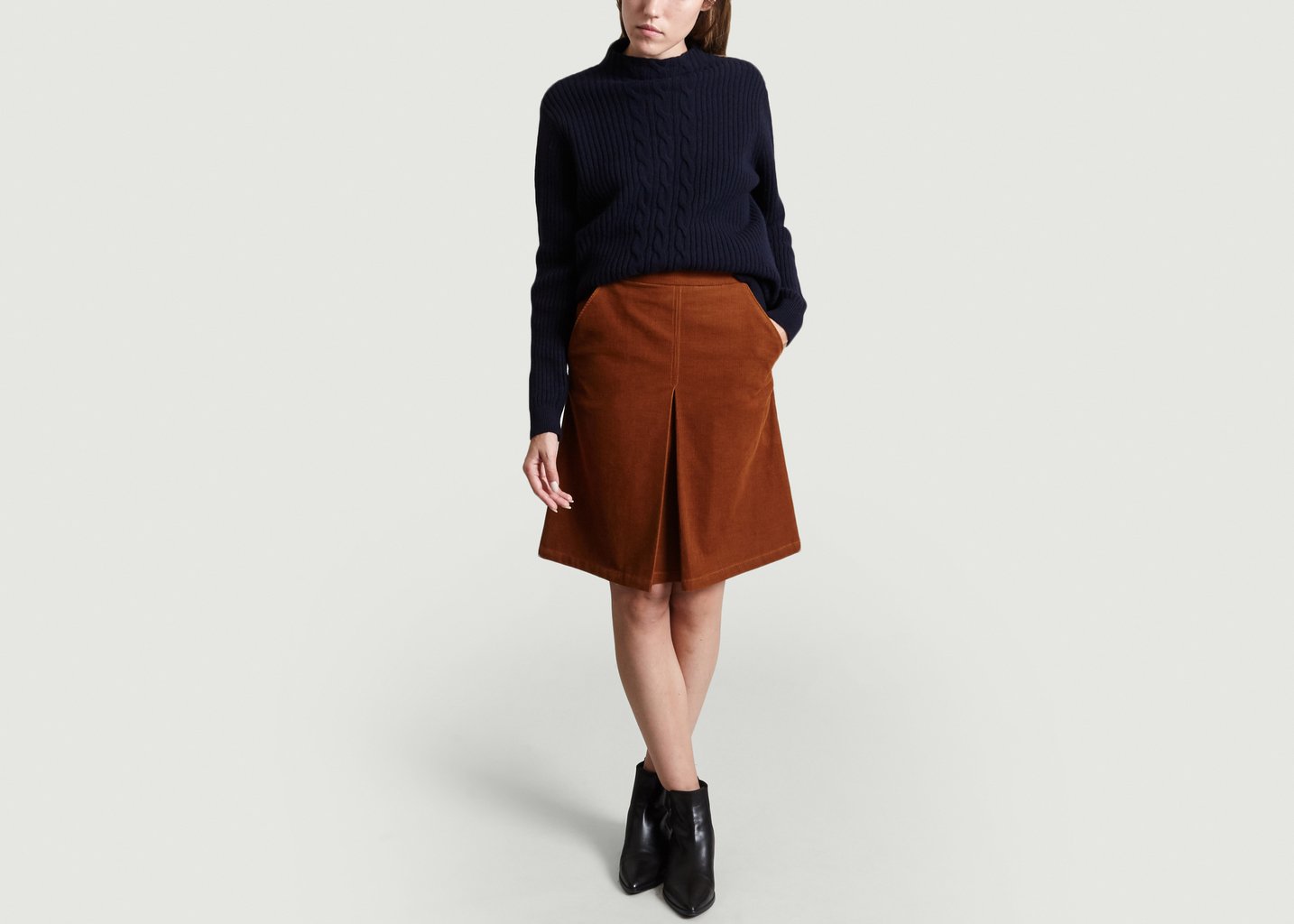L'exception Jupe Velours Coco Camel APC Paris