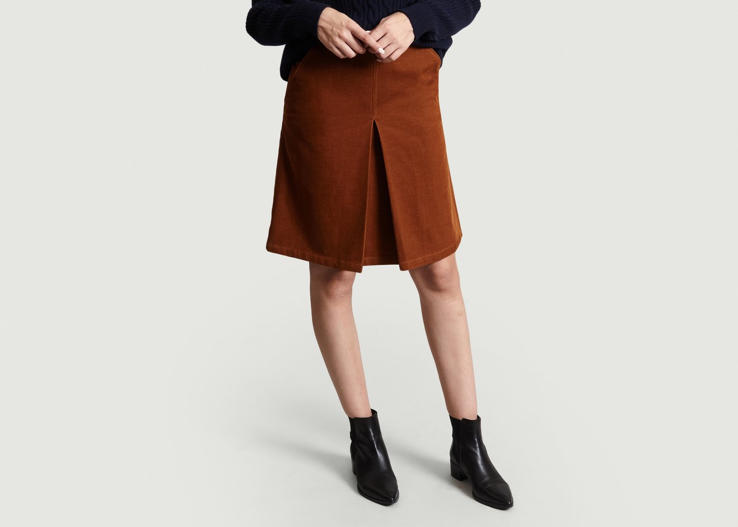 l'exception Jupe Velours Coco Camel APC Paris