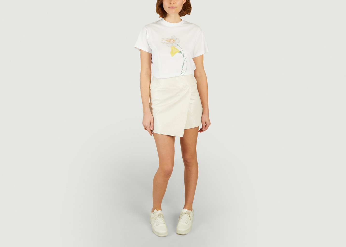 L'exception Jupe Vinyl Crème Roseanna