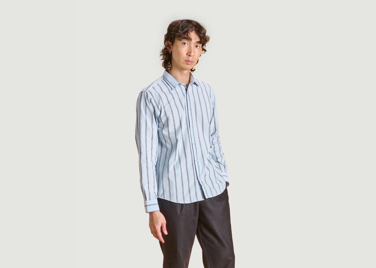 l'exception La chemise Palazzo Bleu Clair Soubacq
