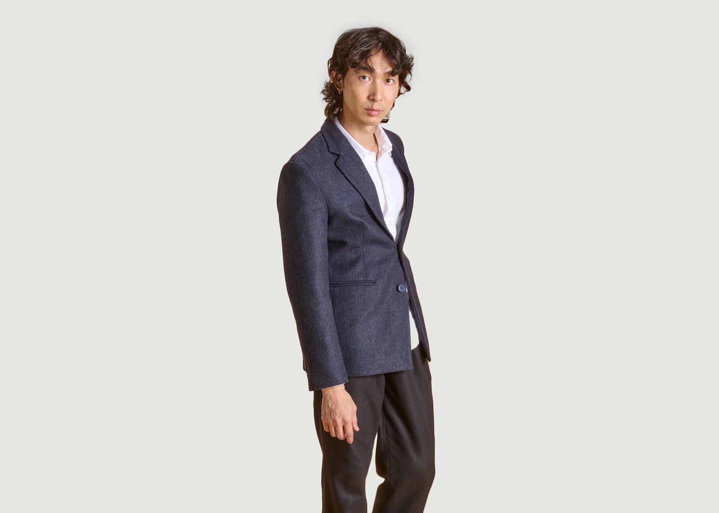 l'exception Le Blazer Mondrian Bleu Marine Soubacq