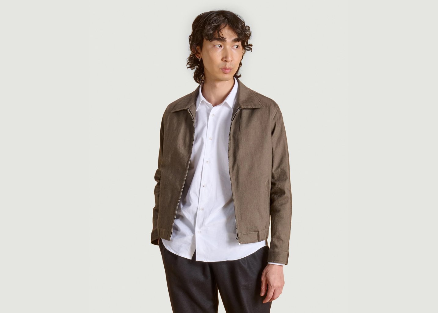 l'exception Le Blouson Nori Marron Soubacq