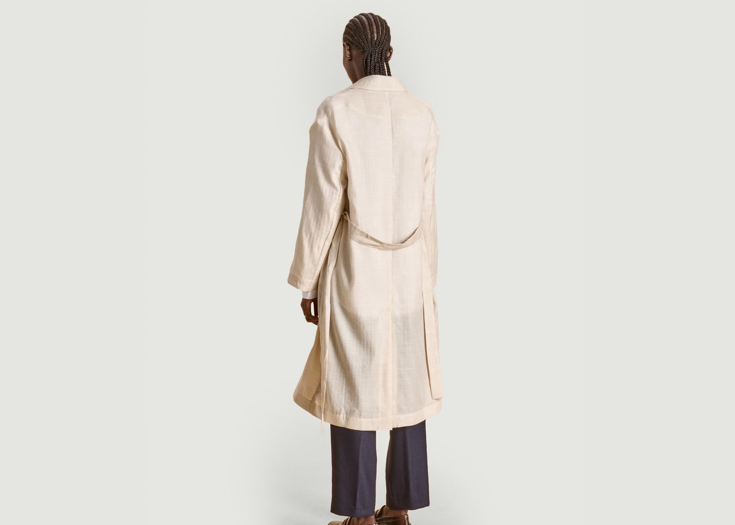 L'exception Le Manteau Nacre Crème Soubacq