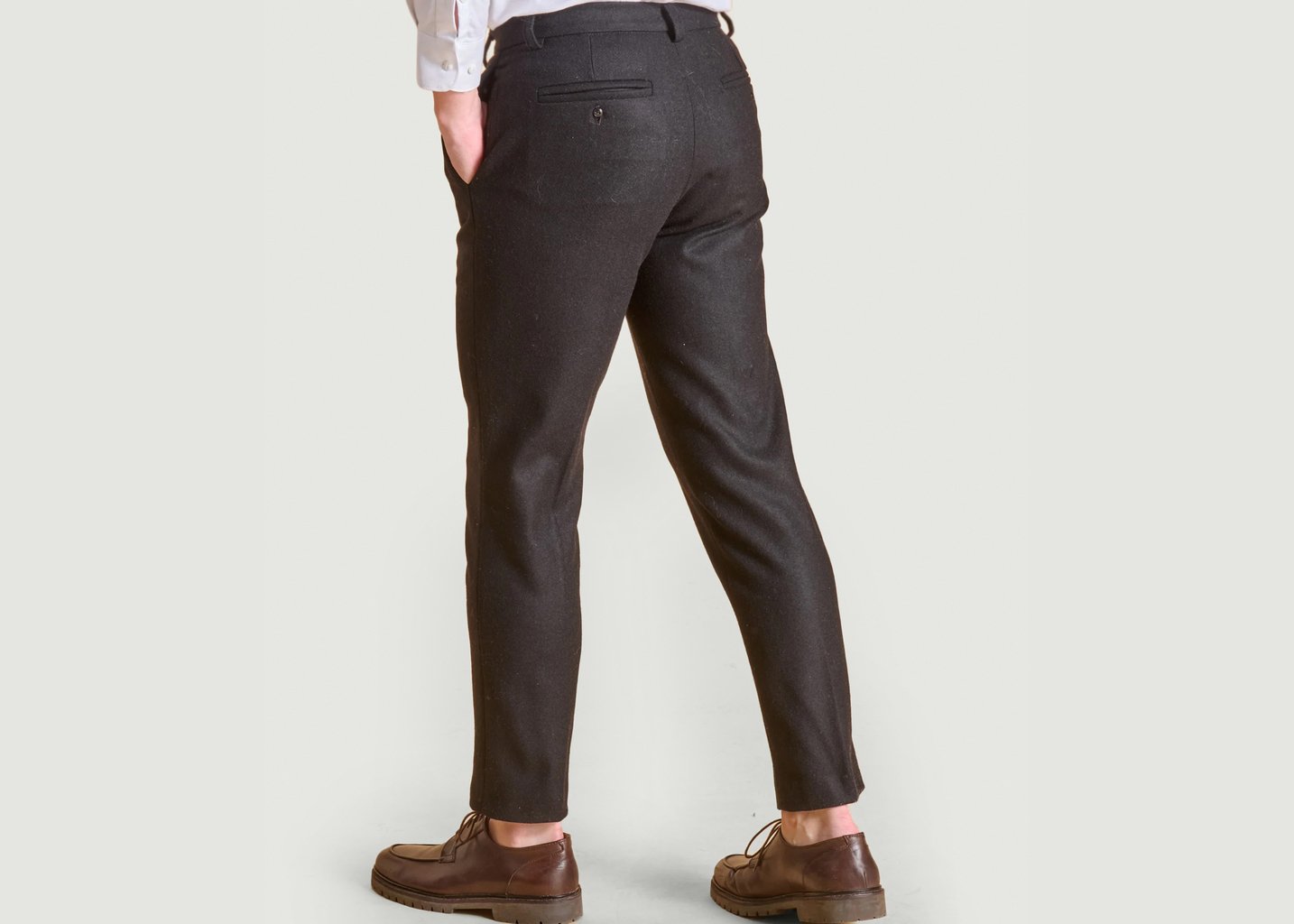L'exception Le Pantalon Cadet Homme Noir Soubacq