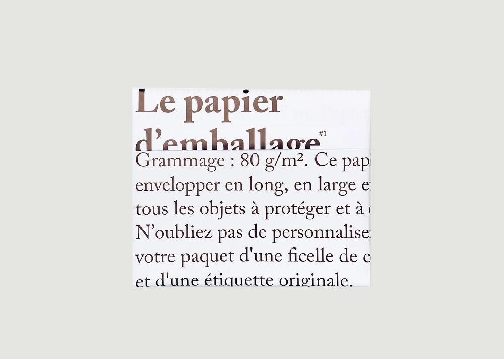 l'exception Le papier d’emballage Blanc A.S.L